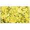 Showgear Opakowanie konfetti prostokąty 55 x 17 mm żółty, 1 kg Ognioodporne