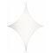 Wentex Biały rozciągliwy żagiel, kształt diamentu 125cm x 125cm