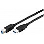 Monacor USB-302AB, kabel usb 3.0 1,8m