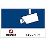 MONACOR CCTV-LABL/OS Tabliczka samoprzylepna SECURITY, do montażu na zewnątrz