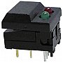 Przełącznik PCB DIGITAST DIP PUSH-BUTTON SWITCH BLACK CAP - RED & GREEN LED