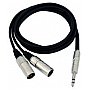 Omnitronic Cable XXK-15 2XLR-male/ 6,3 plug str 1,5m