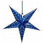 EUROPALMS Składana latarnia papierowa gwiazda, blue, 40 cm