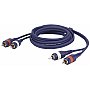 DAP FL24 - Kabel 2 RCA Male L/R  > 2 RCA Male L/R 3 m