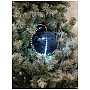EUROPALMS Podświetlana kula deco ball / bombka LED Snowball 8cm, ciemno niebieska 5x
