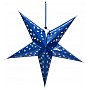 EUROPALMS Składana latarnia papierowa gwiazda, blue, 75 cm