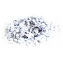 TCM FX Wolno opadające konfetti Snowflakes 10x10mm, white, 1kg