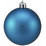 EUROPALMS Deco Ball Dekoracyjne kule, bombki 7cm, blue, mat 6szt