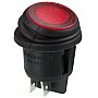 Włącznik tablicowy kołyskowy ILLUMINATED ROCKER SWITCH - RED LED 12V- 2P/ON-OFF