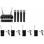 OMNITRONIC UHF-E4 + 4x BP + 4x krawatowy 823.6/826.1/828.6/831.1MHz - Zestaw mikrofonów bezprzewodowych