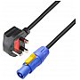 Adam Hall 8101 PCON 0150 GB - Kabel zasilający BS1363/A  Powercon 1.5mm² 1.5m