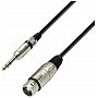 Adam Hall Cables 3 Star Series - Microphone Cable XLR żeński / 6.3 mm Jack stereo 1 m przewód mikrofonowy