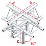 Milos Deco-22 Triangle truss - Łącznik trisystemu ACM52 - 90° 5-kierunkowy