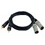 Omnitronic Cable XC2-15 2xXLR male/2xRCA 1,5m
