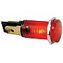 Seder Lampka tablicowa sterownicza, kontrolka ROUND 14mm PANEL CONTROL LAMP 220V RED