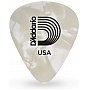 D'Addario White Pearl Celluloid Kostki gitarowe, 100 szt., Extra Heavy 1.25mm
