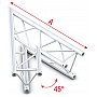 Milos Pro-30 Triangle G Truss -  Narożnik trisystemu ACU19 - 45° corner - G