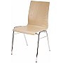 Konig & Meyer 13400-000-02 Krzesło wielofunkcyjne do sztaplowania nogi chrom, siedzisko bukowe drewno naturalne