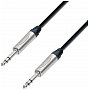 Adam Hall Cables 5 Star Series -  Microphone Cable Neutrik 6.3 mm Jack stereo / 6.3 mm Jack stereo 0.5 m przewód mikrofonowy