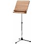 Konig & Meyer 11831-000-02 Pulpit na nuty orkiestrowy  chromowany stojak z biurkiem z drewna orzechowego