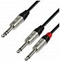 Adam Hall Cables 4 Star Series - Audio Cable REAN 6.3 mm Jack stereo / 2 x 6.3 Jack mono 6.0 m przewód audio