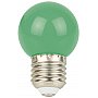 Showgear Żarówka LED G45 E27 1 W - Zielona - Bez Ściemniania