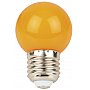 Showgear Żarówka LED G45 E27 1 W - Pomarańczowa - Bez Przyciemniania