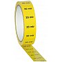 Showgear Marker / taśma wskaźnikowa żółta "20 m", 25 mm / 33 m