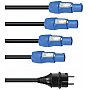 EUROLITE P-Con power cable 1-4, 3x2,5mm² Kabel Powercon