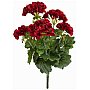 EUROPALMS Kwiat Geranium, sztuczny, czerwony, 42 cm