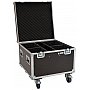ROADINGER Flightcase 4x LED Theatre COB 100 series with wheels Skrzynia case