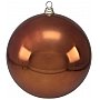 EUROPALMS Deco Ball Dekoracyjna kula, bombka 30cm, copper