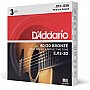 D'Addario EJ12-3D 80/12 Bronze Struny do gitary akustycznej, Medium, 13-56, 3 kpl