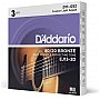 D'Addario EJ13-3D 80/20 Bronze Struny do gitary akustycznej, Custom Light, 11-52, 3 kpl