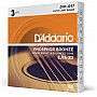 D'Addario EJ15-3D Phosphor Bronze Struny do gitary akustycznej, Extra Light, 3 kpl