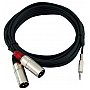 Omnitronic Cable AC40-30 3.5jack plug/2xXLR male 3m