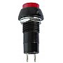 PRZYCISK R18-25B  PUSHBUTTON SWITCH OFF-(ON) RED 1A/125V