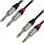 Adam Hall Cables 4 Star Series - Audio Cable REAN 2 x 6.3 mm Jack mono / 2 x 6.3 mm Jack mono 0.9 m przewód audio przewód audio
