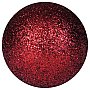 EUROPALMS Deco Ball Dekoracyjne kule, bombki 3,5cm, red, brokat 48szt
