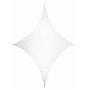 Wentex Biały rozciągliwy żagiel, kształt diamentu 185cm x 125cm, White
