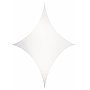 Wentex Biały rozciągliwy żagiel, kształt diamentu 250cm x 125cm, White