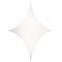 Wentex Biały rozciągliwy żagiel, kształt diamentu 250cm x 250cm, White